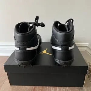 Jordan 1 Football Cleats Mid TD Black White FJ6805-001 Mens Size 14 Rare Panda Nike Air Jordan 1 Mid TD Men main image 3